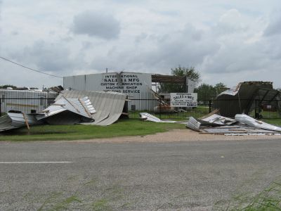 Hurricane Dolly impacts at the city of Harlingen