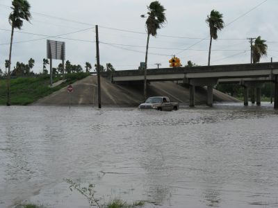 Hurricane Dolly impacts at the city of Harlingen